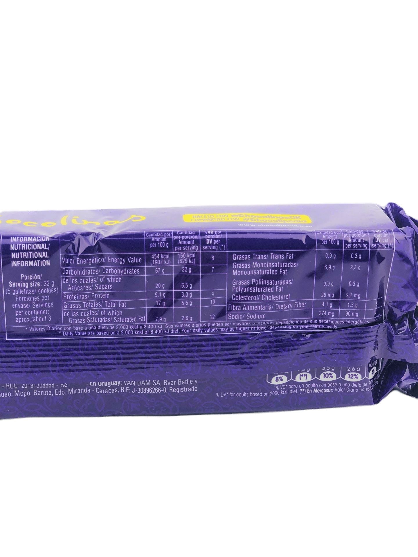 Chocolinas - Traditional Chocolate Biscuits 262g Miscellaneous Bagley 