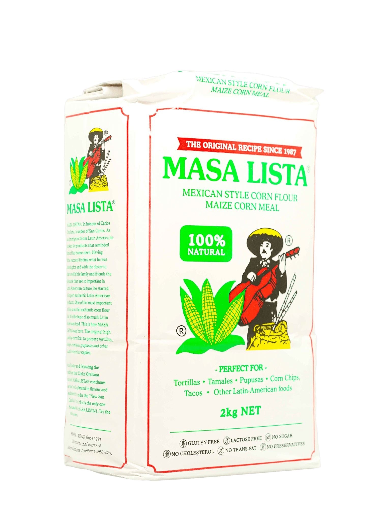 Corn Flour - Masa Lista 2kg Flours Latin Deli 