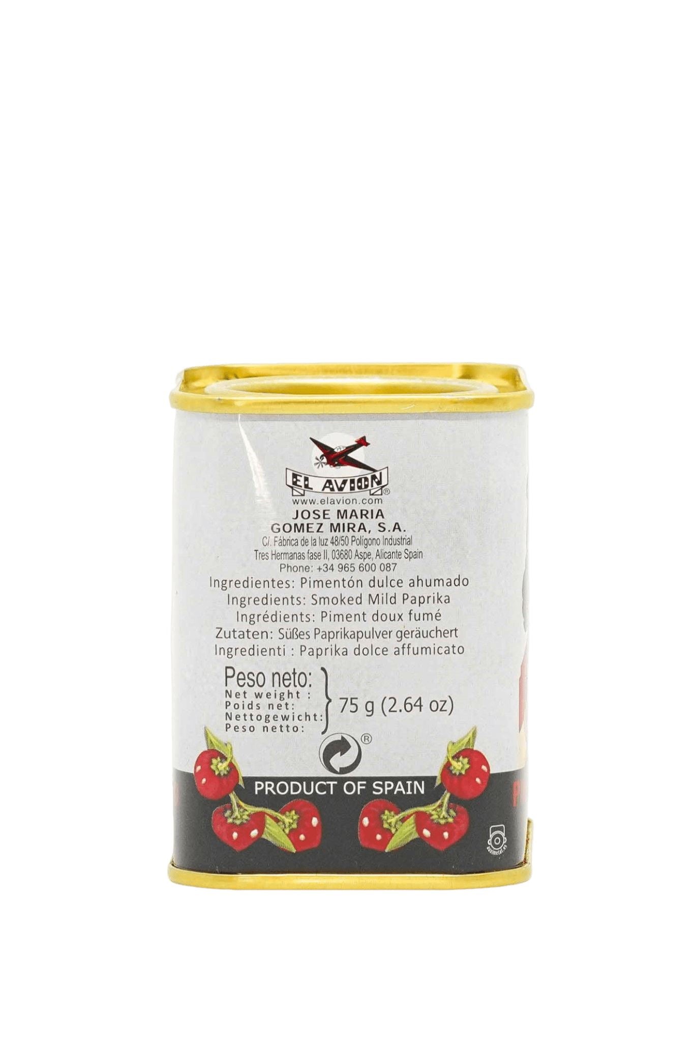 El Avion Smoked Mild Paprika (Pimenton) 75g Seasoning El Avion 