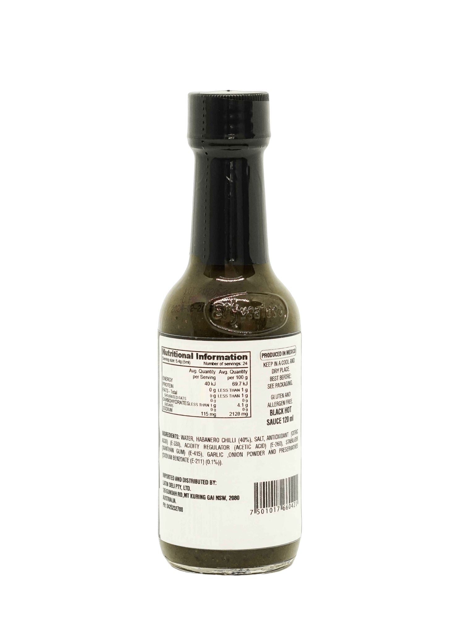 El Yucateco Habanero Black Hot Sauce 120ml Sauces El Yucateco 