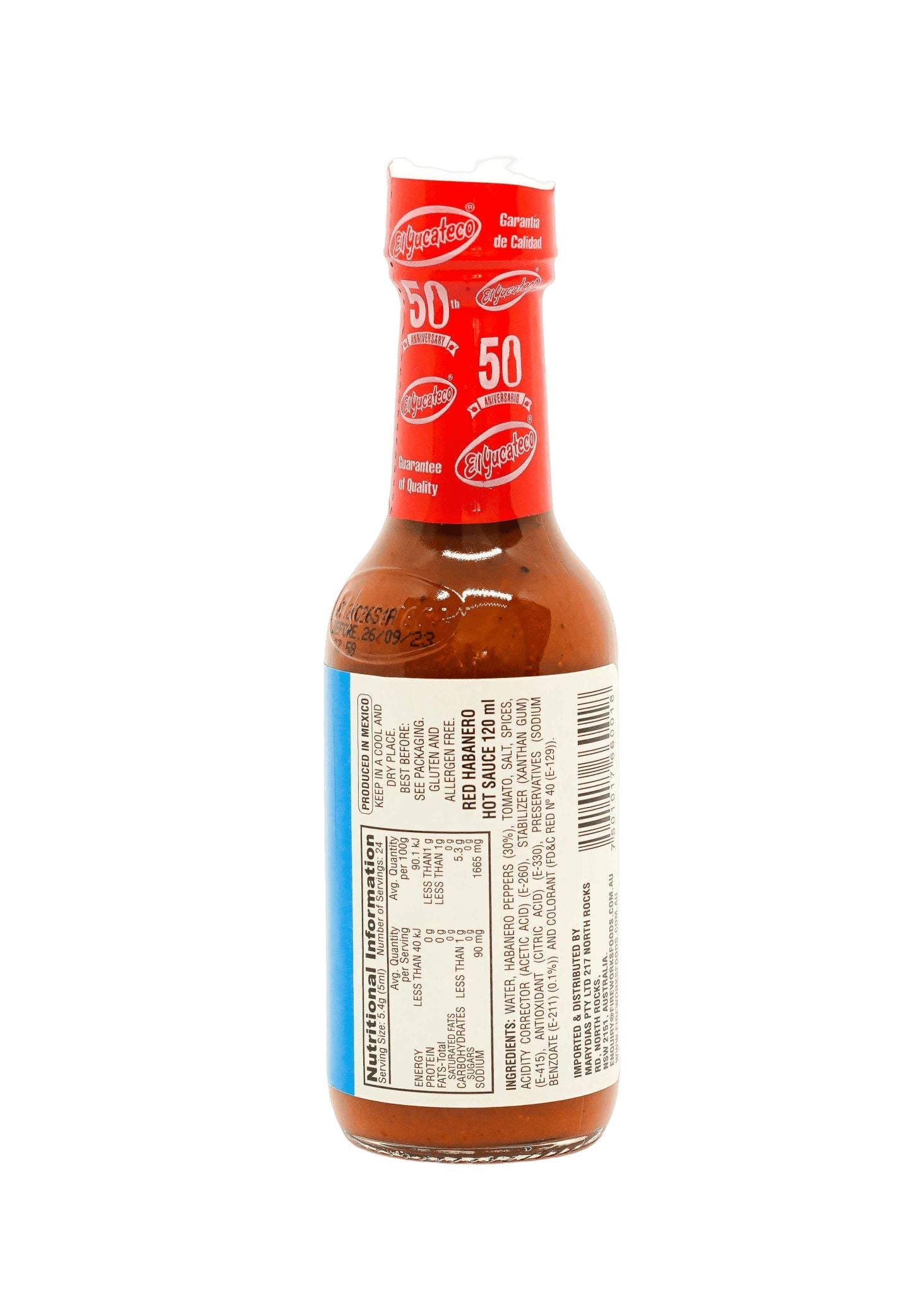 El Yucateco Habanero Red Hot Sauce 120ml Sauces El Yucateco 