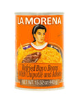 La Morena Refried Bayo Beans w/Chipotle 440g Beans La Morena 