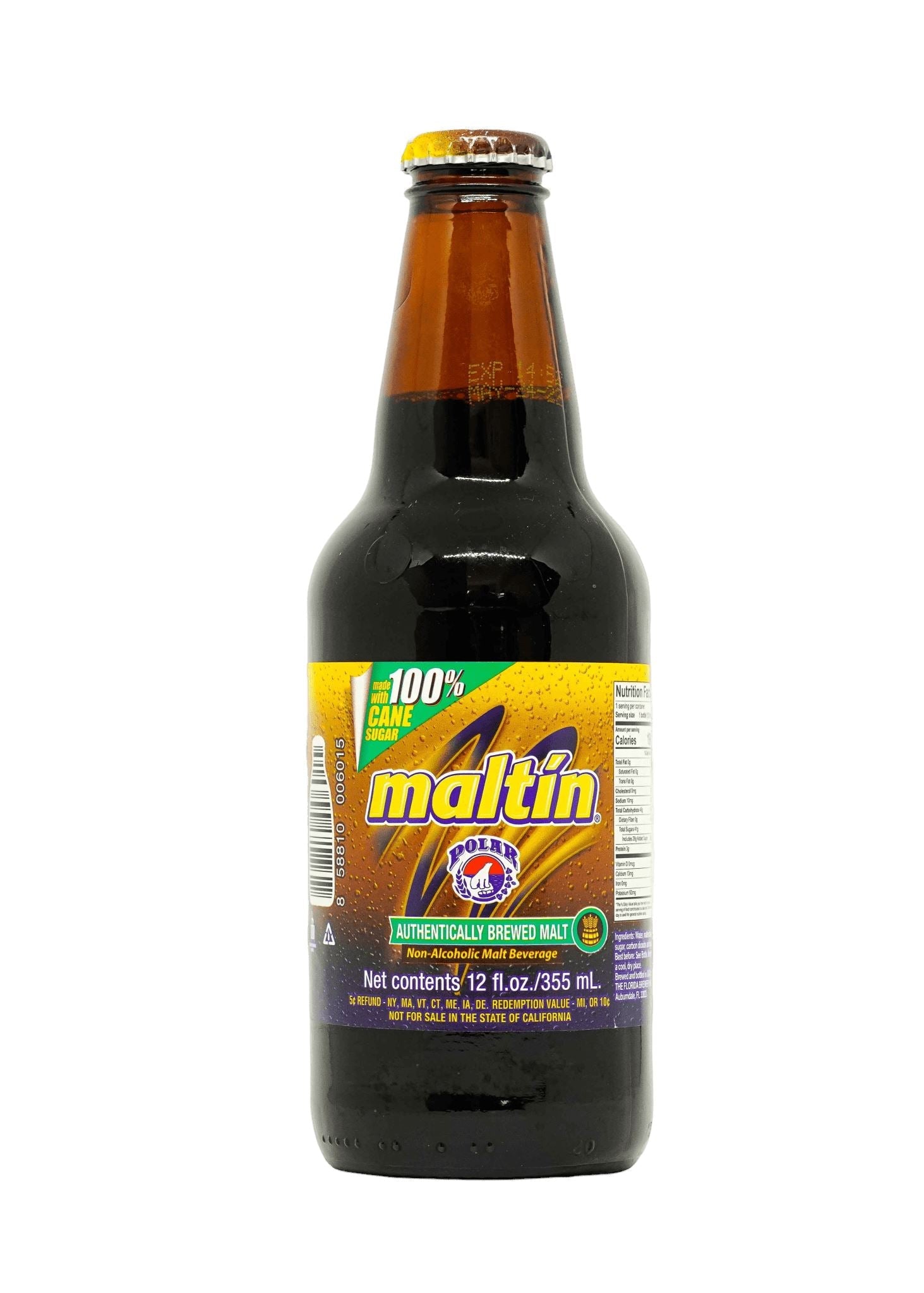 Maltin Polar - Malt Soft Drink Glass Bottle 355ml Beverages Polar 