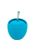 Mateo Silicone Mate Gourd with Straw - Turquoise (Mate and Bombilla) Mates Hispanic Pantry 
