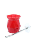 Mito Mate Gourd with Self-extracting Straw - Red (Mate and Bombilla) Mates Hispanic Pantry 