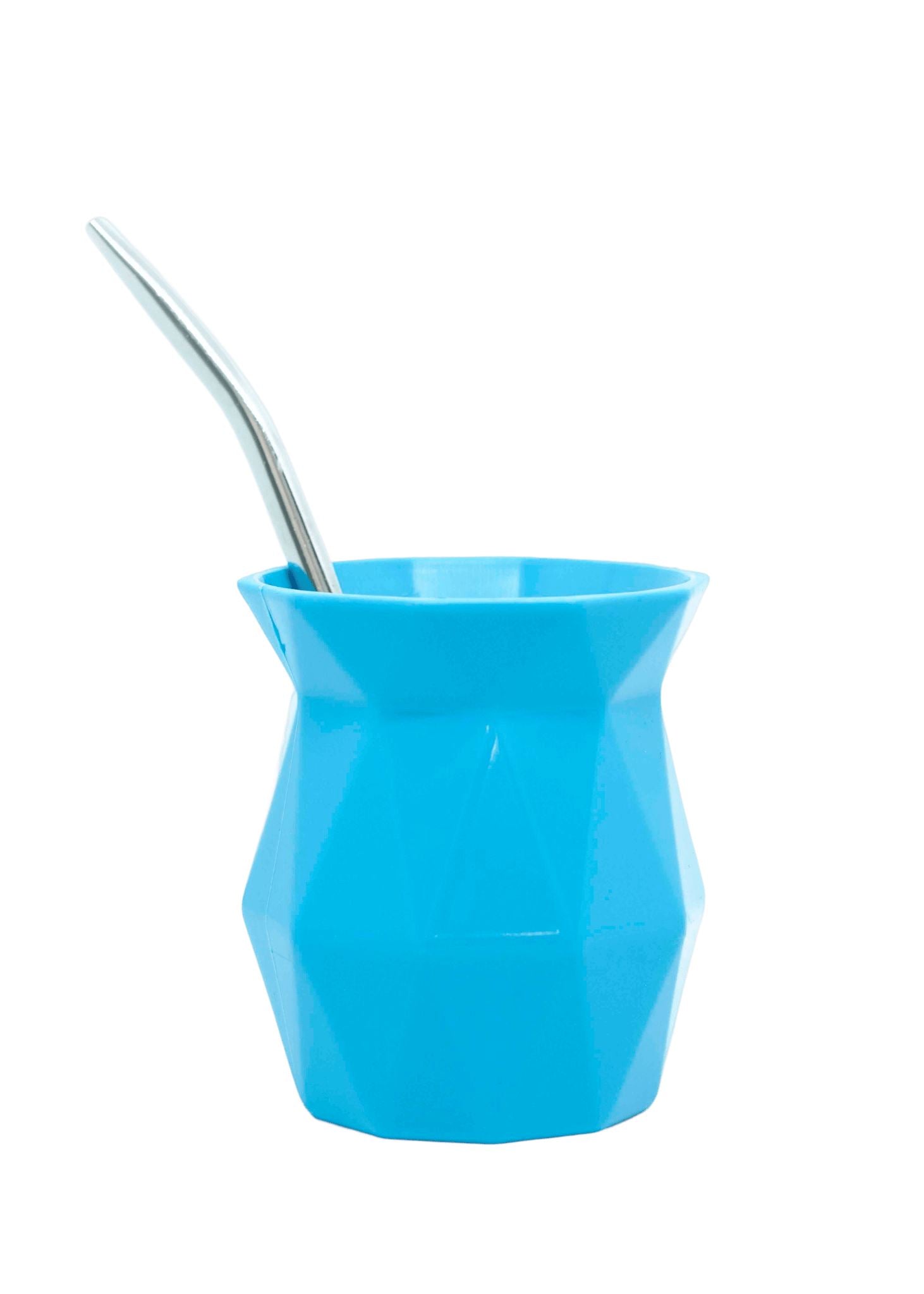 Mito Mate Gourd with Self-extracting Straw - Turquoise (Mate and Bombilla) Mates Hispanic Pantry 