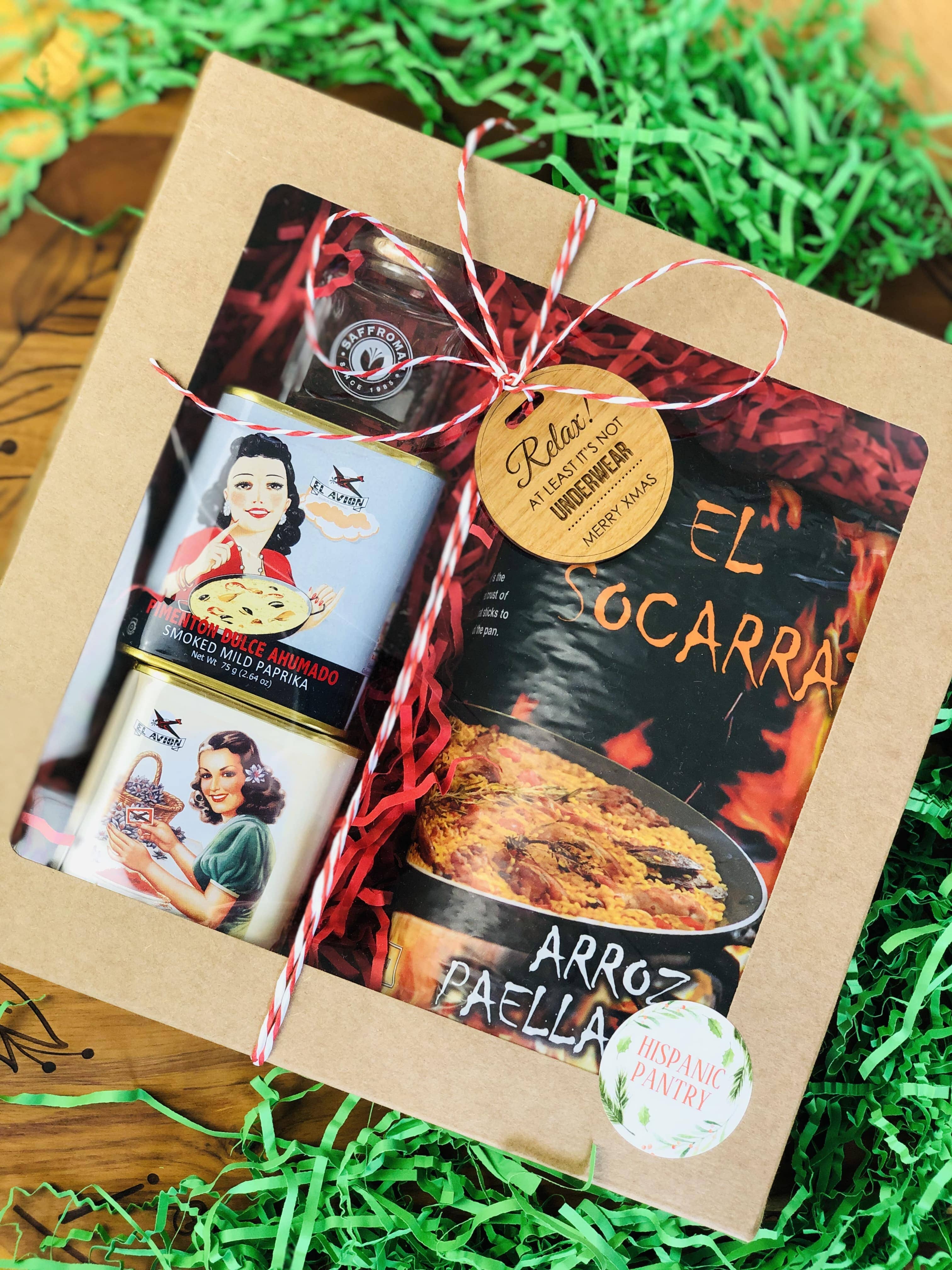 Spanish Paella Hamper - El Socarrat Paella Rice Christmas Edition Hampers Xmas Hispanic Pantry 