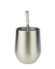 SSteel Mate Gourd and Straws Set - Silver (Mate and bombillas) Mates Hispanic Pantry 