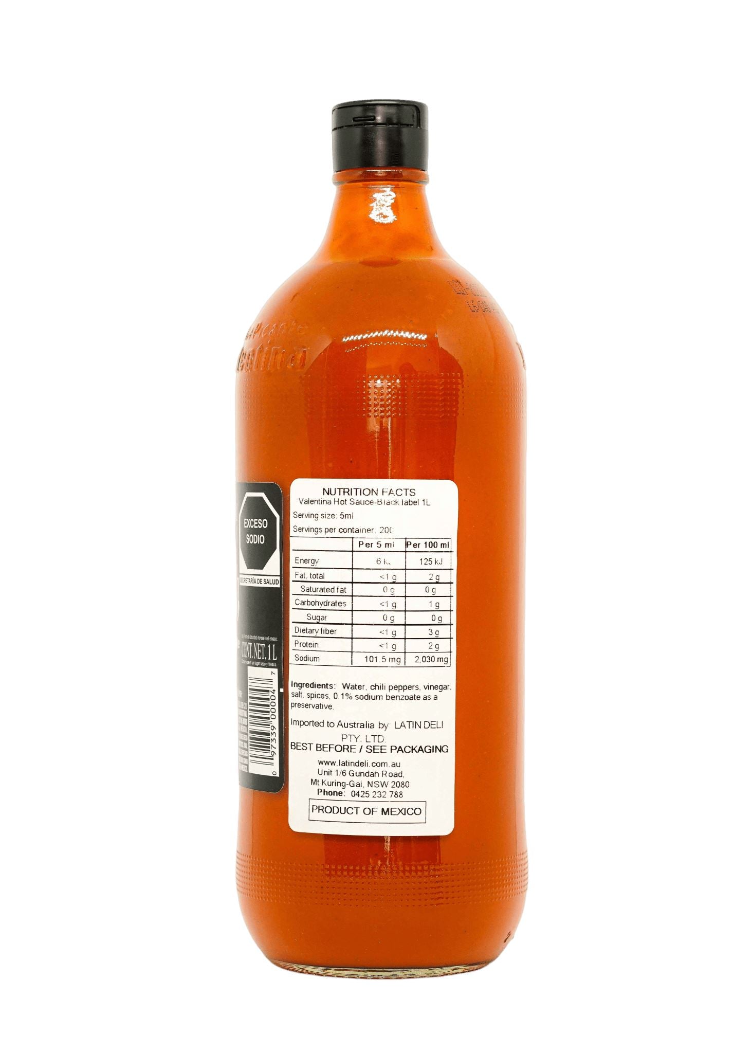 Valentina Hot Sauce - Black Label 370ml / 1L Sauces Tamazula Group 