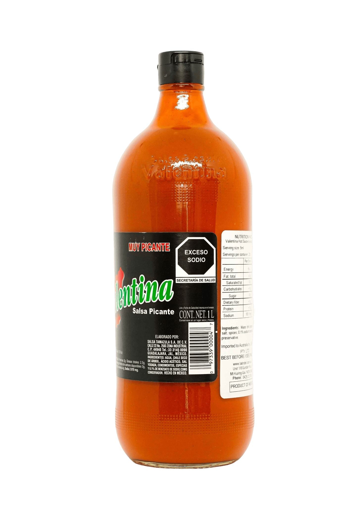 Valentina Hot Sauce - Black Label 370ml / 1L Sauces Tamazula Group 