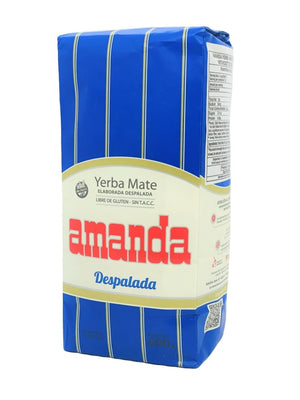 Yerba Mate Amanda - Free of Stems (Despalada) 500g - Yerba Mate - Hispanic Pantry