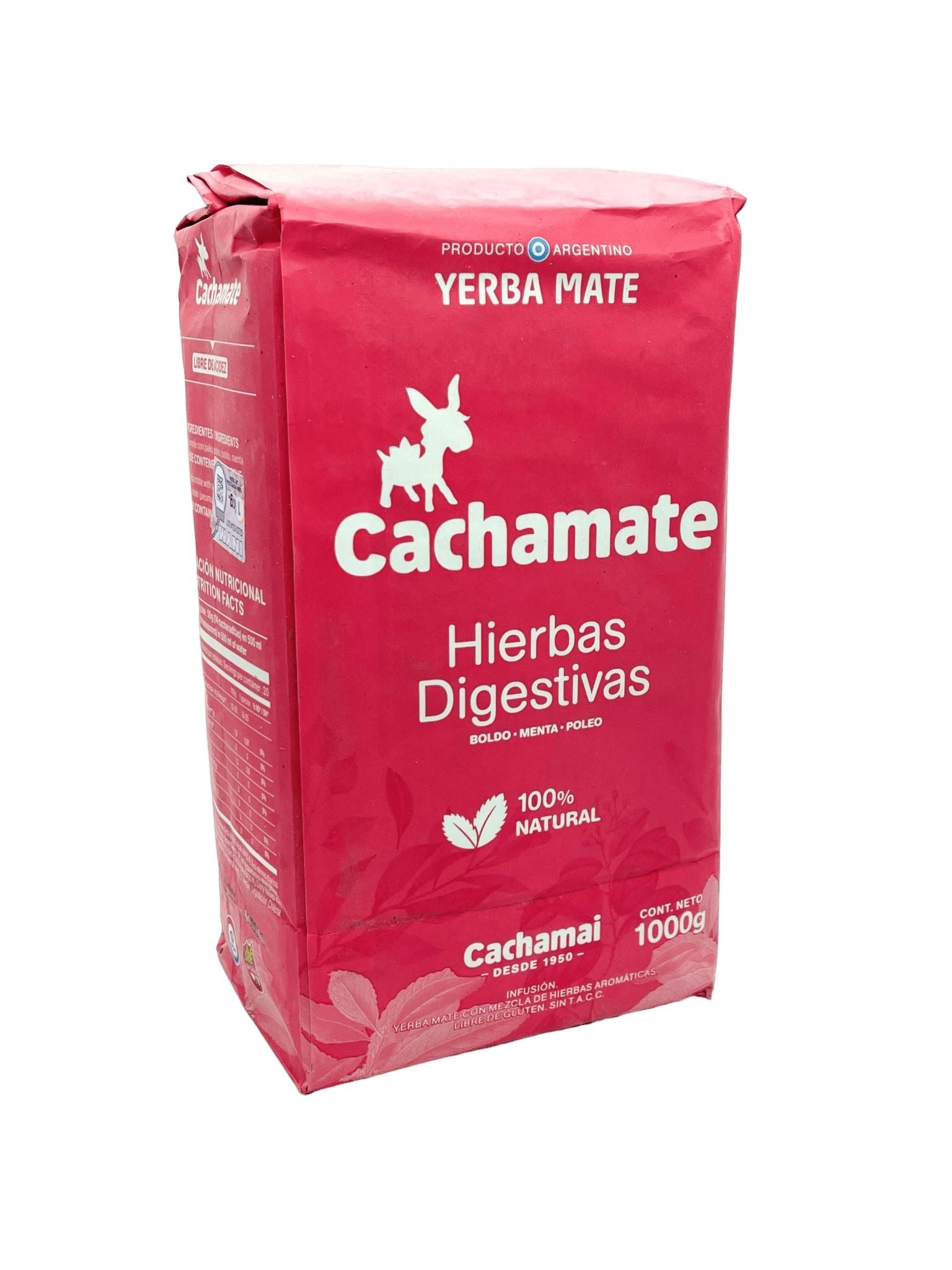 Yerba Mate Cachamate Pink with Mixed Herbs 1Kg Yerba Mate Cachamai 