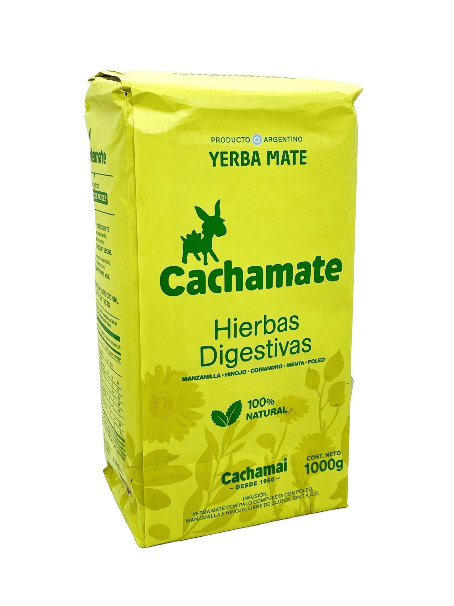 Yerba Mate Cachamate Yellow with Mixed Herbs 1Kg Yerba Mate Cachamai 