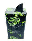 Yerba Mate Container Black Leaves (Yerbera) Mates Hispanic Pantry 