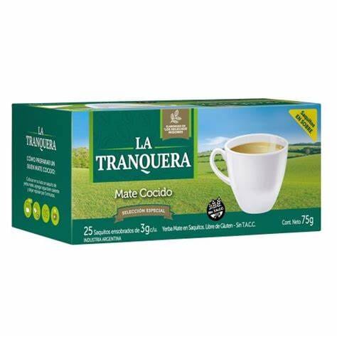 Yerba Mate La Tranquera Tea Bags x25 (Mate Cocido) 75g Yerba Mate La Tranquera 